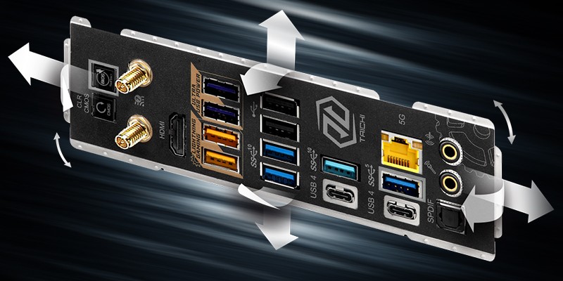 Flexible Integrated I/O Shield